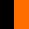 black/orange