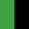 zielony/czarny