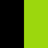 black/light green