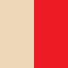 beige/red