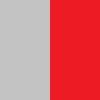 silver/red
