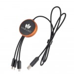 EG060813-kabel z ładowarką indukcyjną 4w1 z podświetlanym logo w drewnianej obudowie - i5w-beżowy