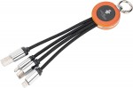 EG061213-Kabel 4 w 1 z podświetlanym logo w drewnianej obudowie-beżowy