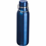 533104-Stalowa butelka na wodę BORGHOLM 600 ml-niebieski
