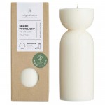 12642702-Originalhome świeca organiczna &mdash; średnia-Złamana biel