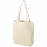 12078606-Odisha organiczna torba na zakupy z certyfikatem OCS o gramaturze 270 g/m&sup2;, 10 l-Naturalny