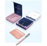 G232151-2 EIP PNK-Zestaw Sheaffer kolekcja Emily In Paris: długopis Sentinel i łososiowe etui na karty kredytowe-r&oacute;żowy