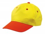0702125-Czapka baseballowa dziecięca, CALIMERO-żółty/pomarańczowy