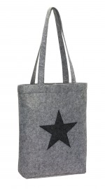 0820707-Filcowa torba na zakupy, STAR DUST-szary