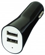 1107261-Ładowarka samochodowa DRIVE 2 USB-czarny