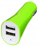 1107264-Ładowarka samochodowa DRIVE 2 USB-zielony