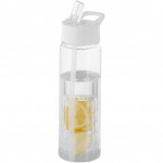 10031401-Butelka z koszyczkiem Tutti frutti-przezroczysty, Biały