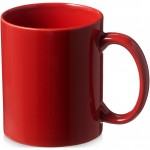 10037802-Kubek ceramiczny Santos-Czerwony