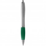 10635501-Długopis Nash czarny wkład-Zielony,Srebrny