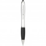 10639201-Długopis ze stylusem Nash-Srebrny,czarny