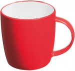 8870405-Kubek ceramiczny-Czerwony