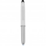 10656303-Długopis ze stylusem Xenon-Biały  ,Srebrny