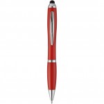 10673901-Długopis ze stylusem Nash-Czerwony