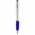 10678500-Długopis ze stylusem Nash-Srebrny,niebieski