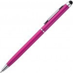 1878611-Długopis plastikowy do ekranów dotykowych-Różowy