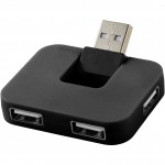 12359800-Rozdzielacz USB Gaia 4-portowy-czarny