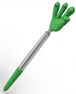 1341509-Długopis plastikowy CrisMa Smile Hand-Zielony