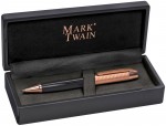 1303403-Długopis metalowy Mark Twain-Czarny