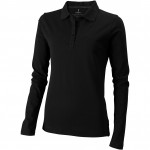 38087991-Polo z długim rękawem Oakville damskie-czarny s