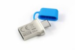 00GD-ODD3-SRE-16 GB-Pamięć USB z portem USB Typu C oraz USB 3.0-Srebrny 16 GB
