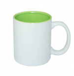 150S- GREEN-Kubek Basic Sublimation-zielony/biały