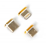 PUCMP3-CZA-Kabel ładujący USB z zestawem końcówek magnetycznych-czarny