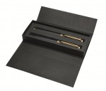 6101-black/gold-Delgado Set Classic długopis automatyczny+ pióro kulkowe w ET 156 Senator-black/gold