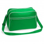 BG14-ZIE-Retro torba na ramię-zielony/biały