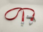 MB5114-BIA-Smycz 2 w 1 z łączem microUSB i Lightning-mix&match