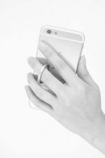RNG-SRE-Uchwyt do telefonu pierścionek Ring-srebrny
