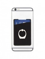 LBRT-CZA-Uchwyt do telefonu z etui na karty kredytowe Liberty-czarny/srebrny