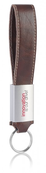 USM6212L-BRĄ-8 GB-Pamięc USB Chain ze sk&oacute;rzanym paskiem-brązowy 8 GB