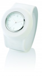 WAA0007-BIA-Analogowy zegarek Slap On-biały