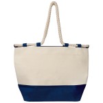 6086444-Torba plażowa z juty-Granatowy