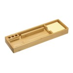 52185-NAT-Organizer biurkowy z notesem-naturalne drewno