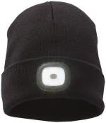 Czapka typu beanie z diodą LED i logo firmy