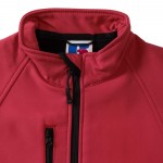 TRU/140F-RED-S-Damski Softshell Russell-Red Classic S