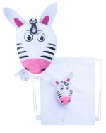 741785-01-Składany worek dla dzieci Zebra-biały