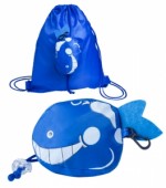741785-06-Składany worek dla dzieci Rybka-niebieski