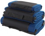 411094-GRA-Koc piknikowy Queen Anne, 120x150 cm-granatowy