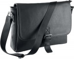 0916-BLA-Mała torba typu messenger z komorą na laptop 13"-black