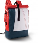 0136-RED-Plecak żeglarski RollTop-red/navy/white