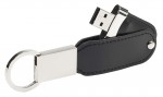 DV25 2.0-CZA-4 GB-Pamięć USB 2.0 w skórzanej obudowie-czarny 4 GB