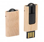 DSL41 2.0-JAS-64 GB-Wysuwana pamięć USB w drewnianej obudowie 2.0-jasne drewno 64 GB