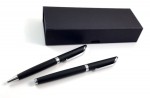 0832008322-CZA-Zestaw piśmienniczy roller i długopis Shadow UMA-czarny
